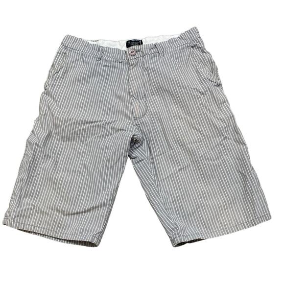 Vintage Stussy Pinstripe Chino 11" Shorts Men's 31 Y2K Skater Streetwear - Picture 1 of 14